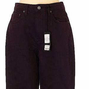 CARMAR dark purple jeans with zippers